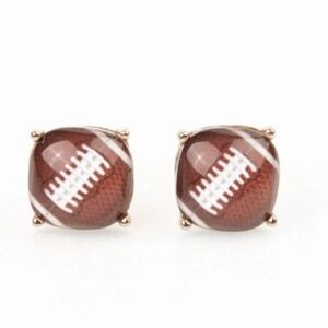 Plunder Design Stylish Fashion Trendy Jewelry FootBall Sports Post Stud Earrings